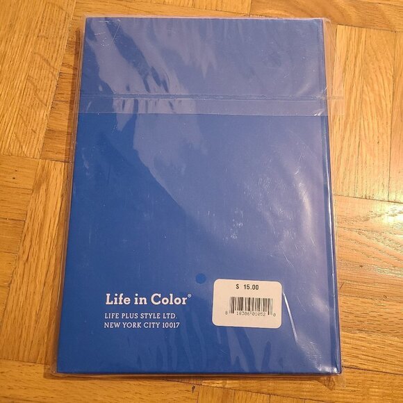 *3 for $30* Blue and Metallic Yellow Journal Notebook - SEALED - Picture 2 of 2
